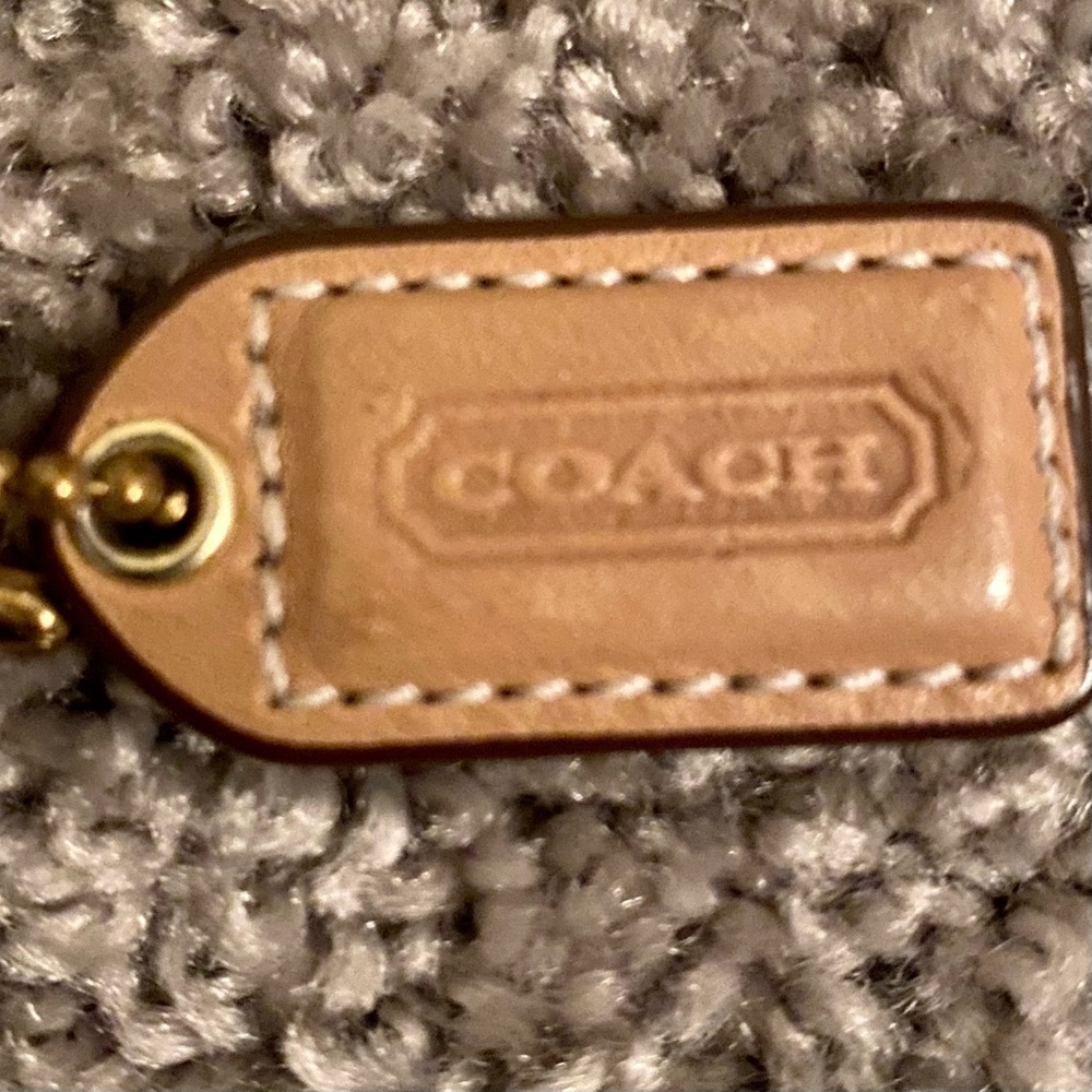 Coach Wristlet Canvas w/Leather trim - Picture 7 of 15